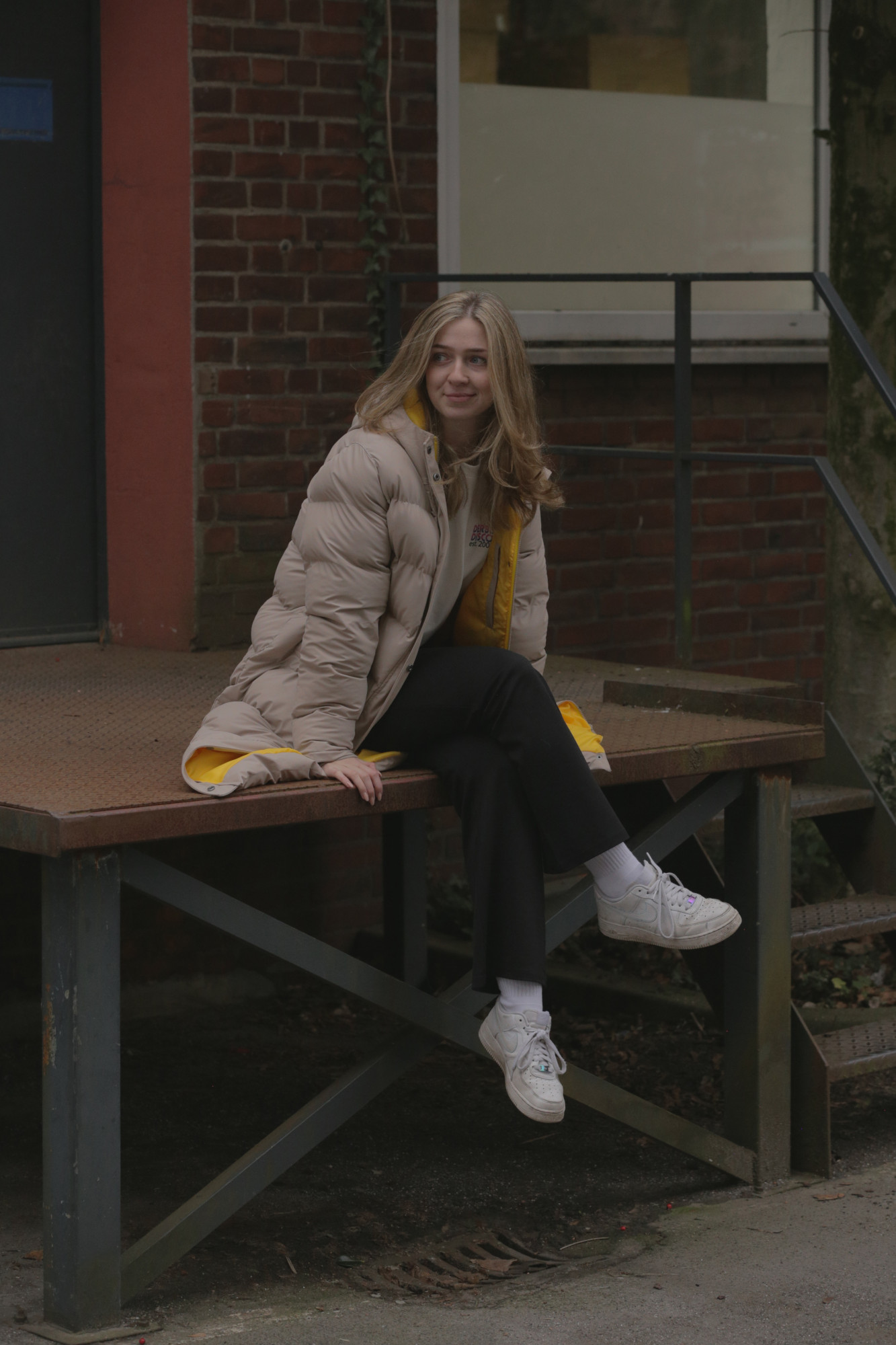 Derbe Wintermantel Interholm Damen Beige Puffer