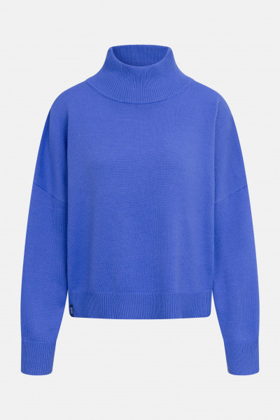 Derbe Strick-Pullover Basic Damen Lila