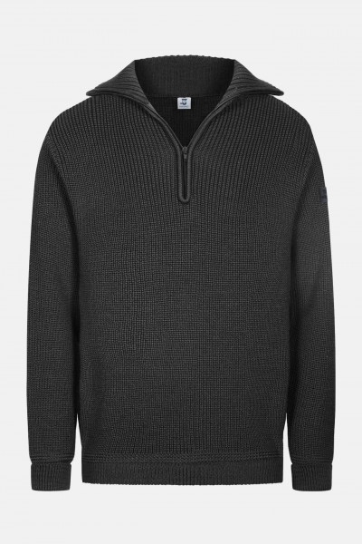 Troyer Merino Wolle Anthrazit für Herren von Hanseheld