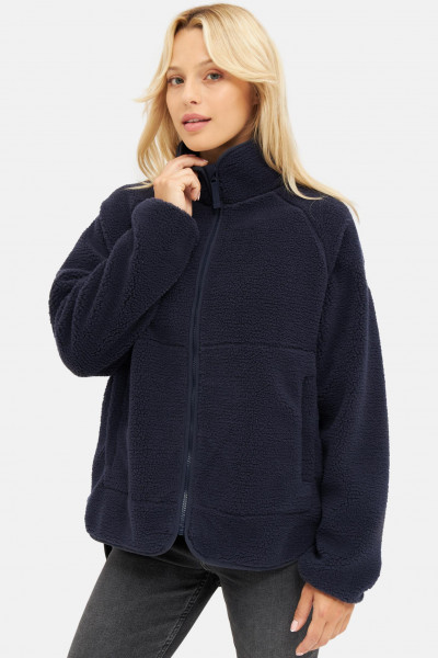 Derbe Kuschelby Navy Damen Fleecejacke Dunkelblau