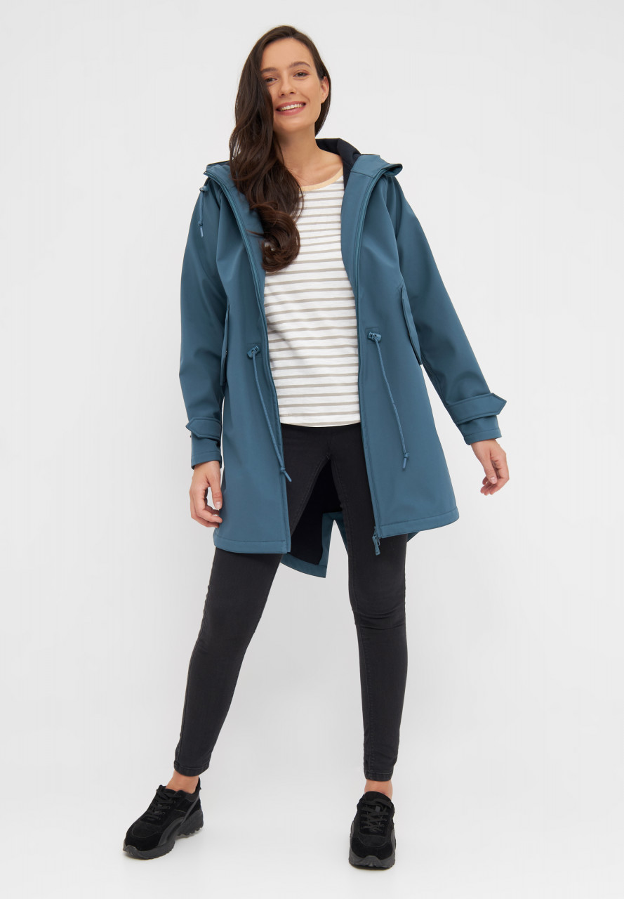 Softshelljacke blau - Model-Foto