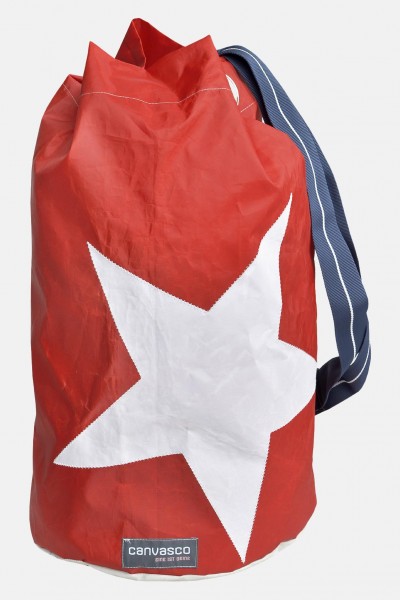 Canvasco Seesack - Stern, rot Segeltuch