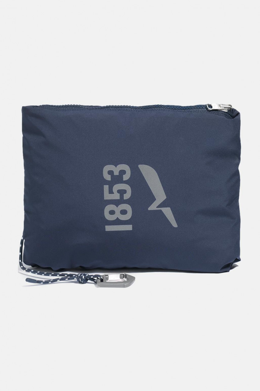 Aigle Regenjacke Dunkelblau Langer Parka Packbar Navy