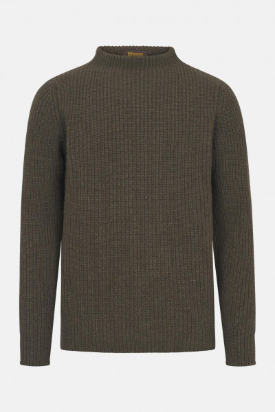 Fisherman out of Ireland Pullover Herren Oliv Grün Rippstrick Fisherman out of Ireland Pullover Herren Oliv Grün Rippstrick