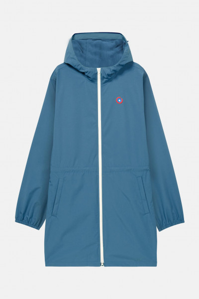 Flotte Regenjacke Pompidou Hellblau Orage Gefüttert Parka