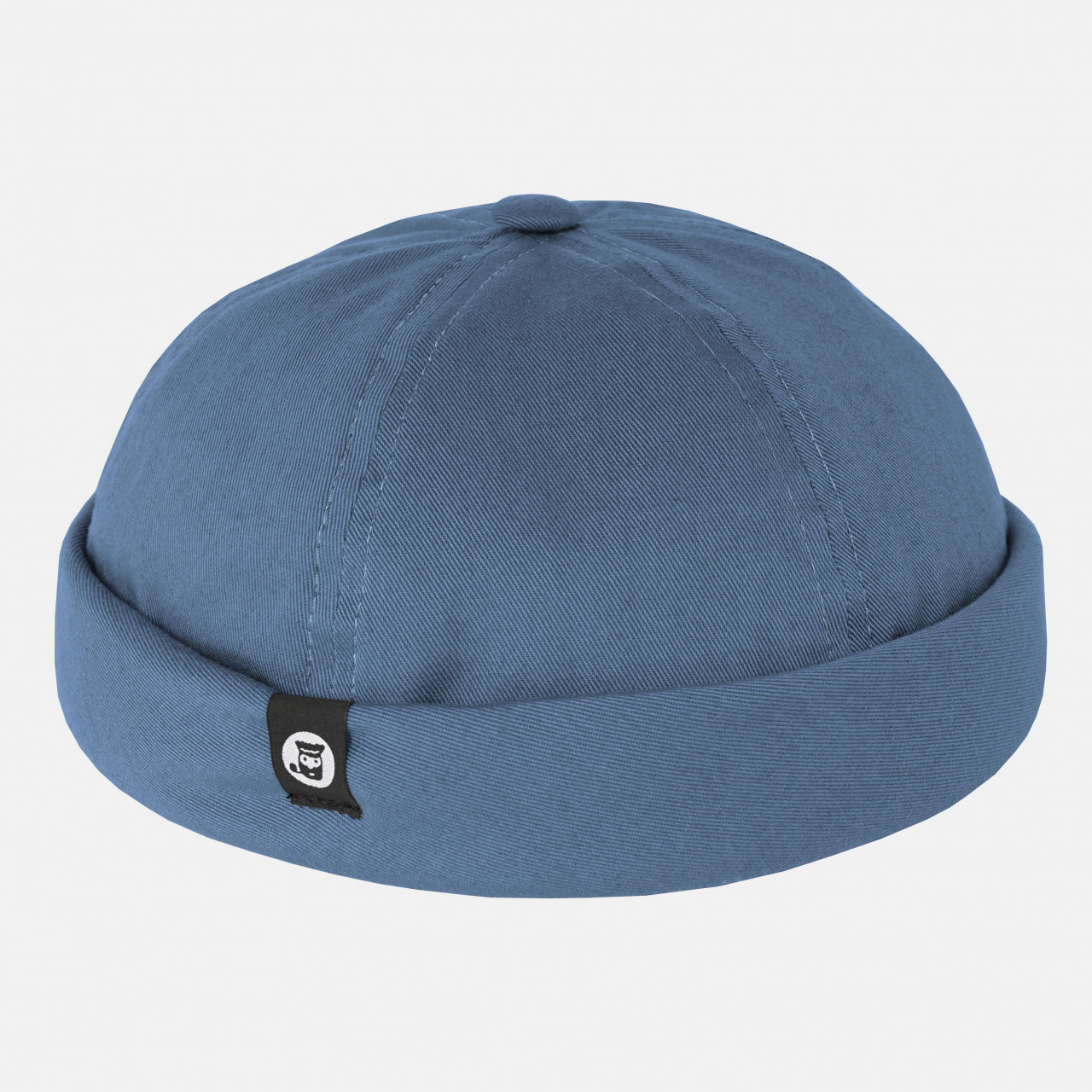 Hanseheld Docker Cap Baumwolle Jeans Blau Kurz Flach Fischermütze