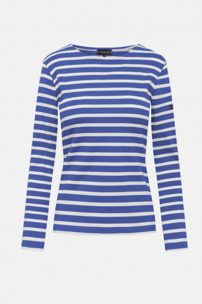 Armor Lux Lesconil Blau Creme Weiß Damen Streifenshirt Obscur Nature