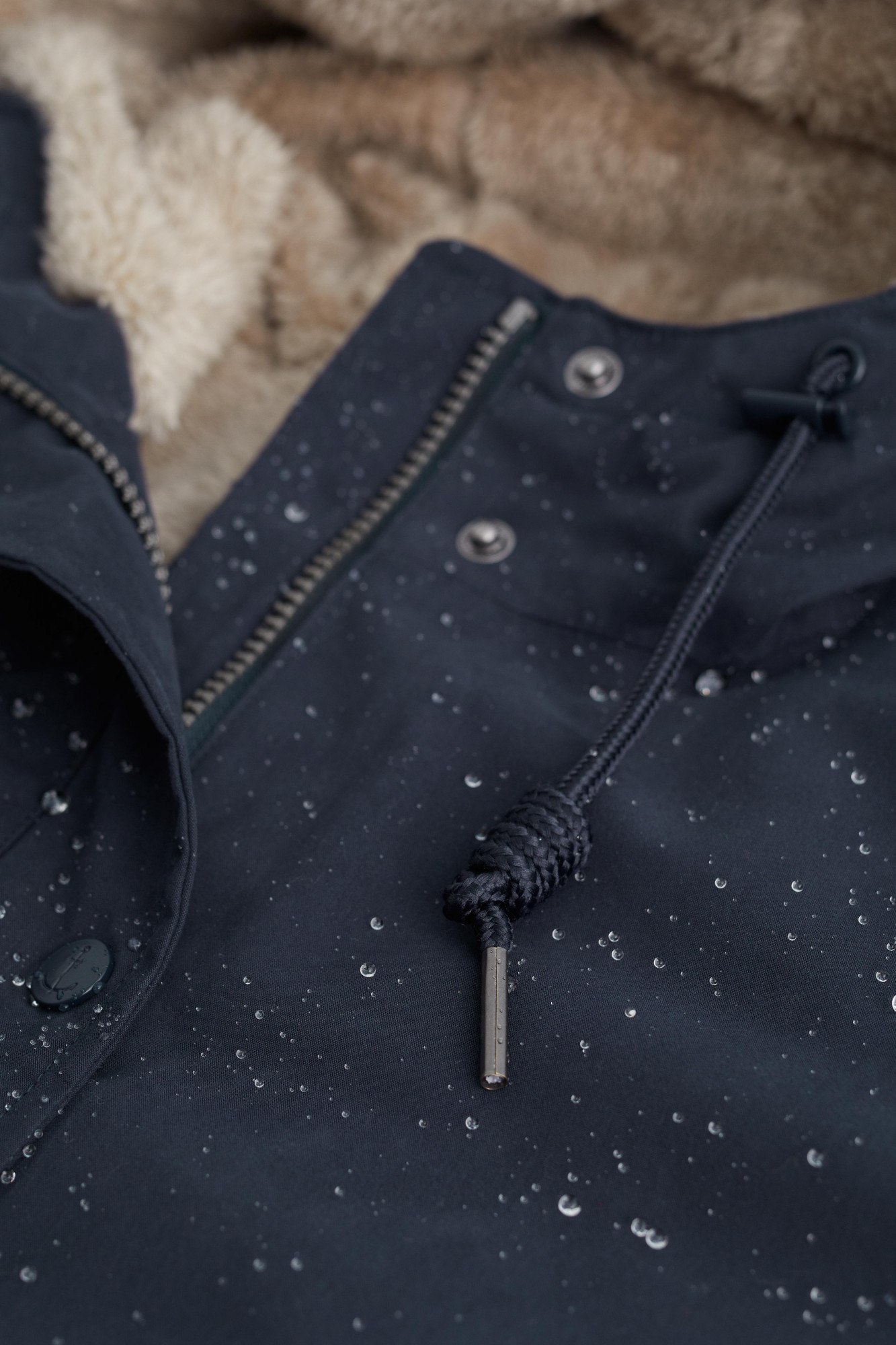Seasalt Cornwall Plant Hunter 2 Regenjacke Midnight Dunkelblau Wintermantel Parka