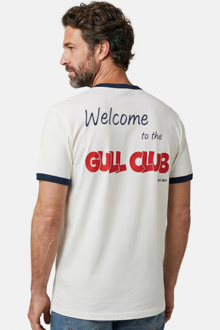 Derbe T-Shirt Gull Club Herren Weiß GOTS Organic