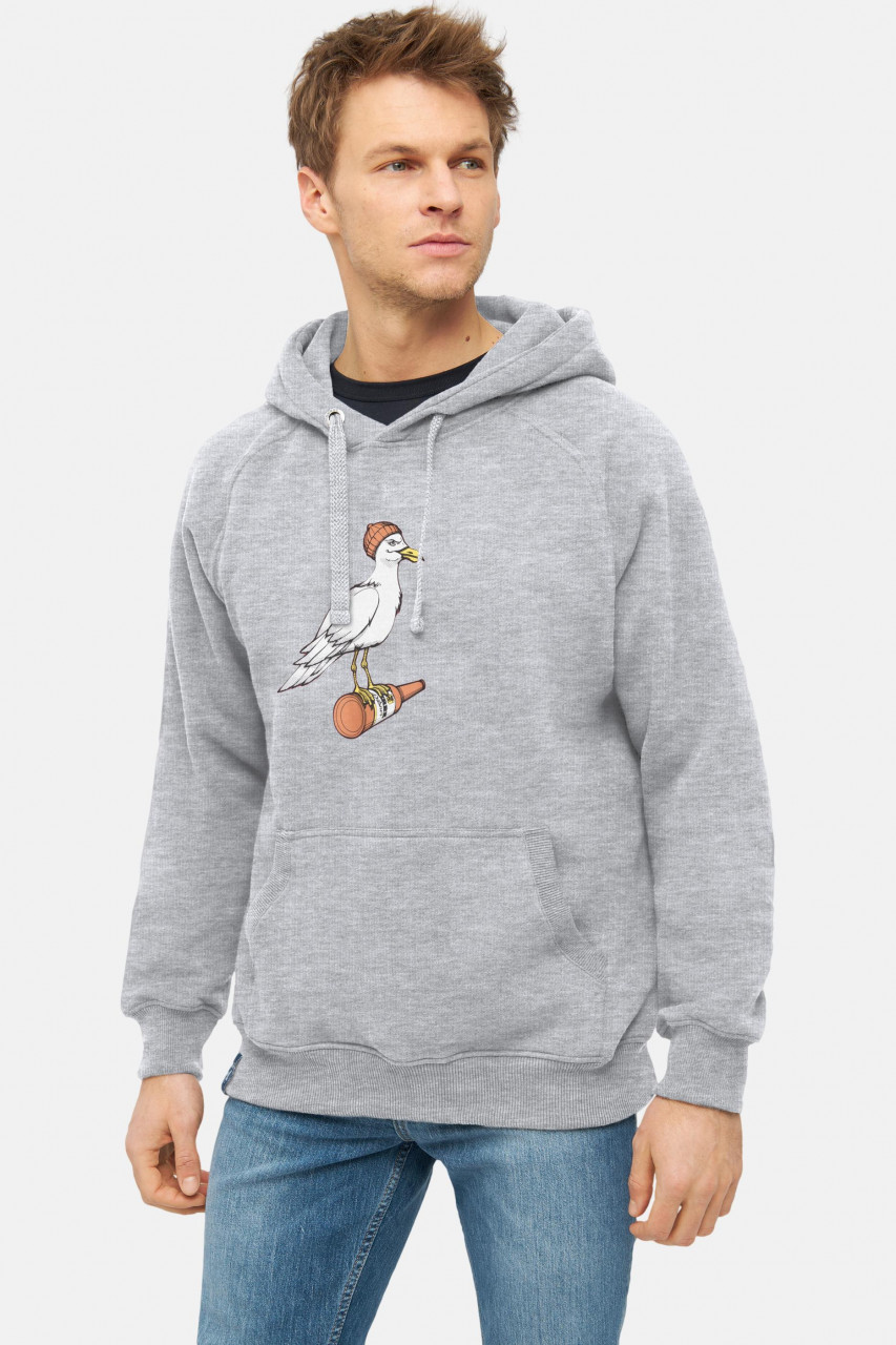 Derbe Sturmmöwe Herren Hoodie Grau