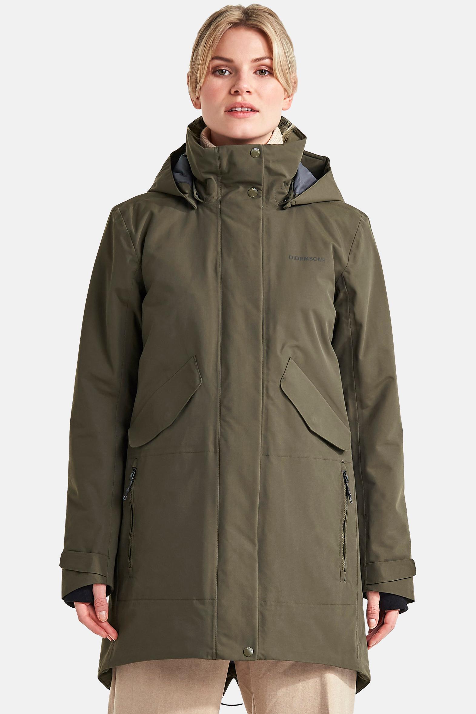 Didriksons Tanja Damen Winterparka Fog Green Oliv | Didriksons Tanja Parka Damen seagrass green kaufen im