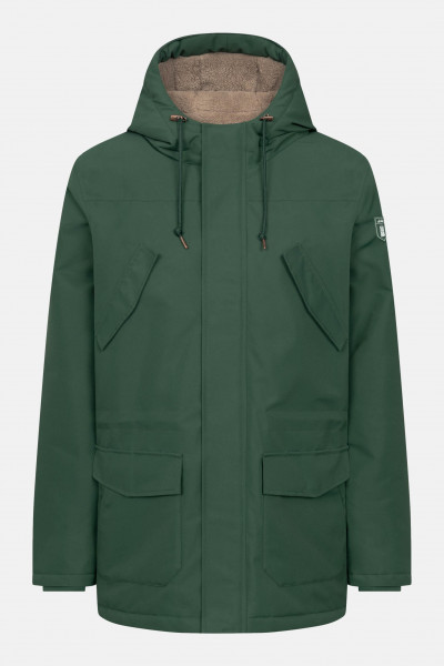 Derbe Winterjacke Festholm Herren Grün Warm Gefüttert