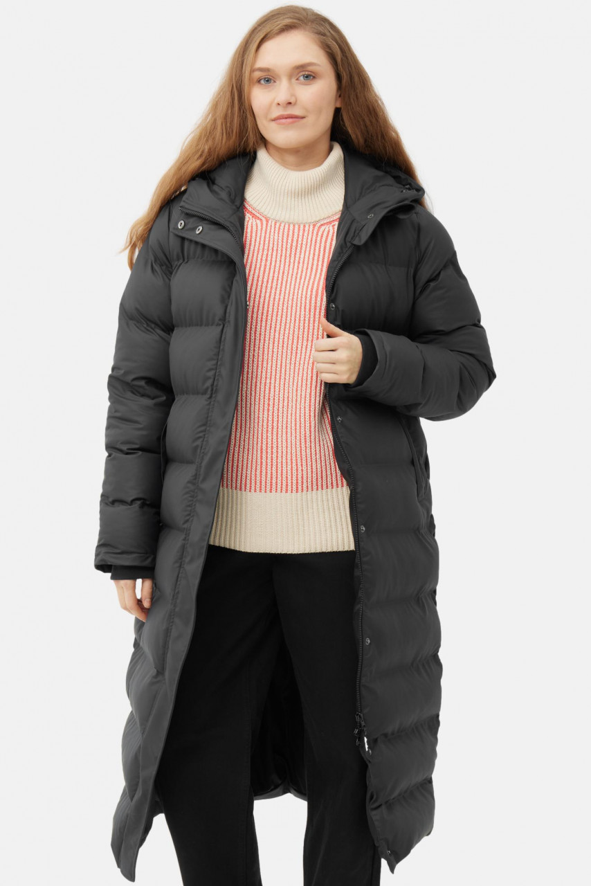 Derbe Wintermantel Interholm Damen Schwarz Puffer