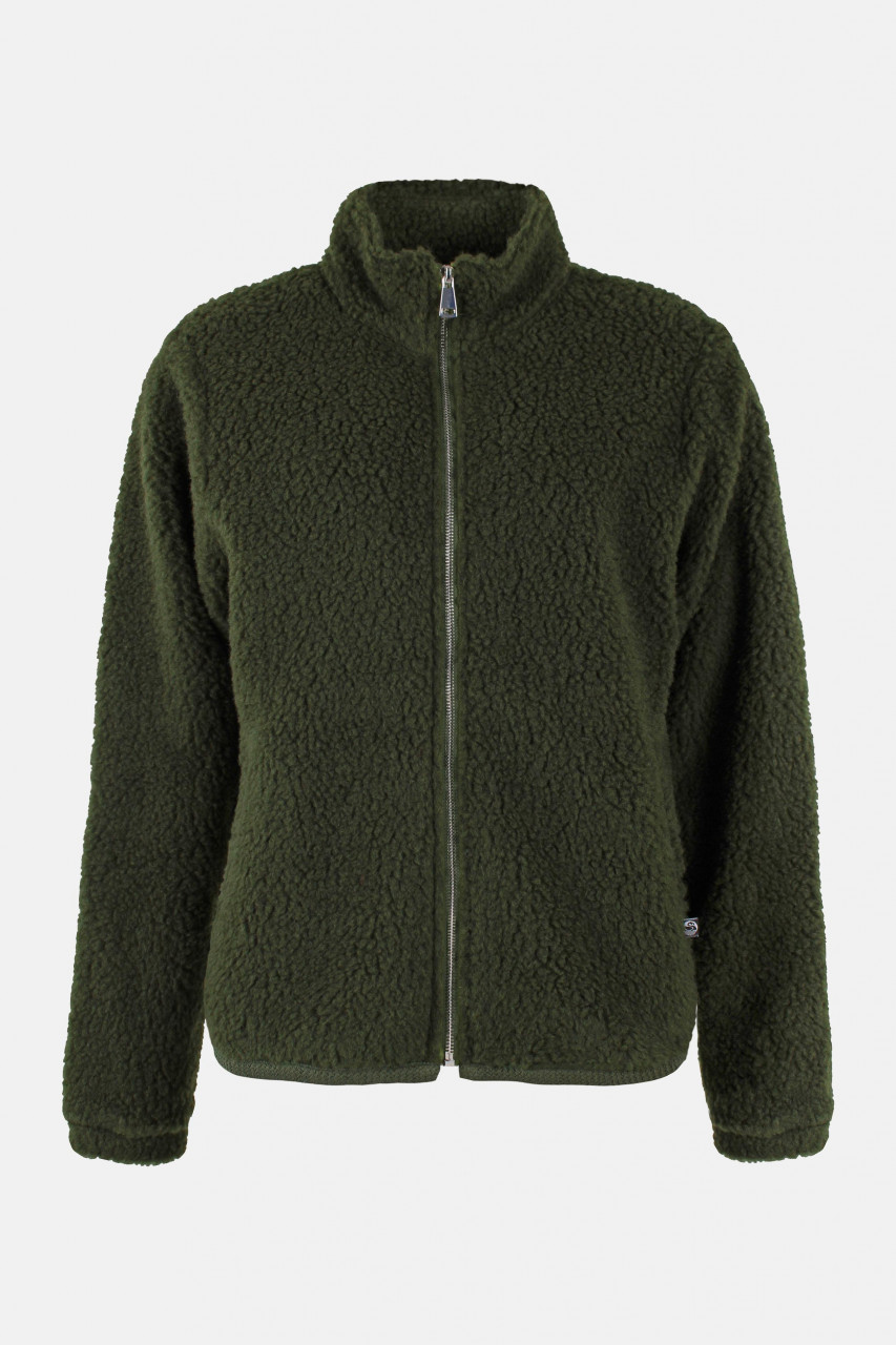 Danefae Danedada Übergangsjacke Oliv Grün Fleecejacke Wolle
