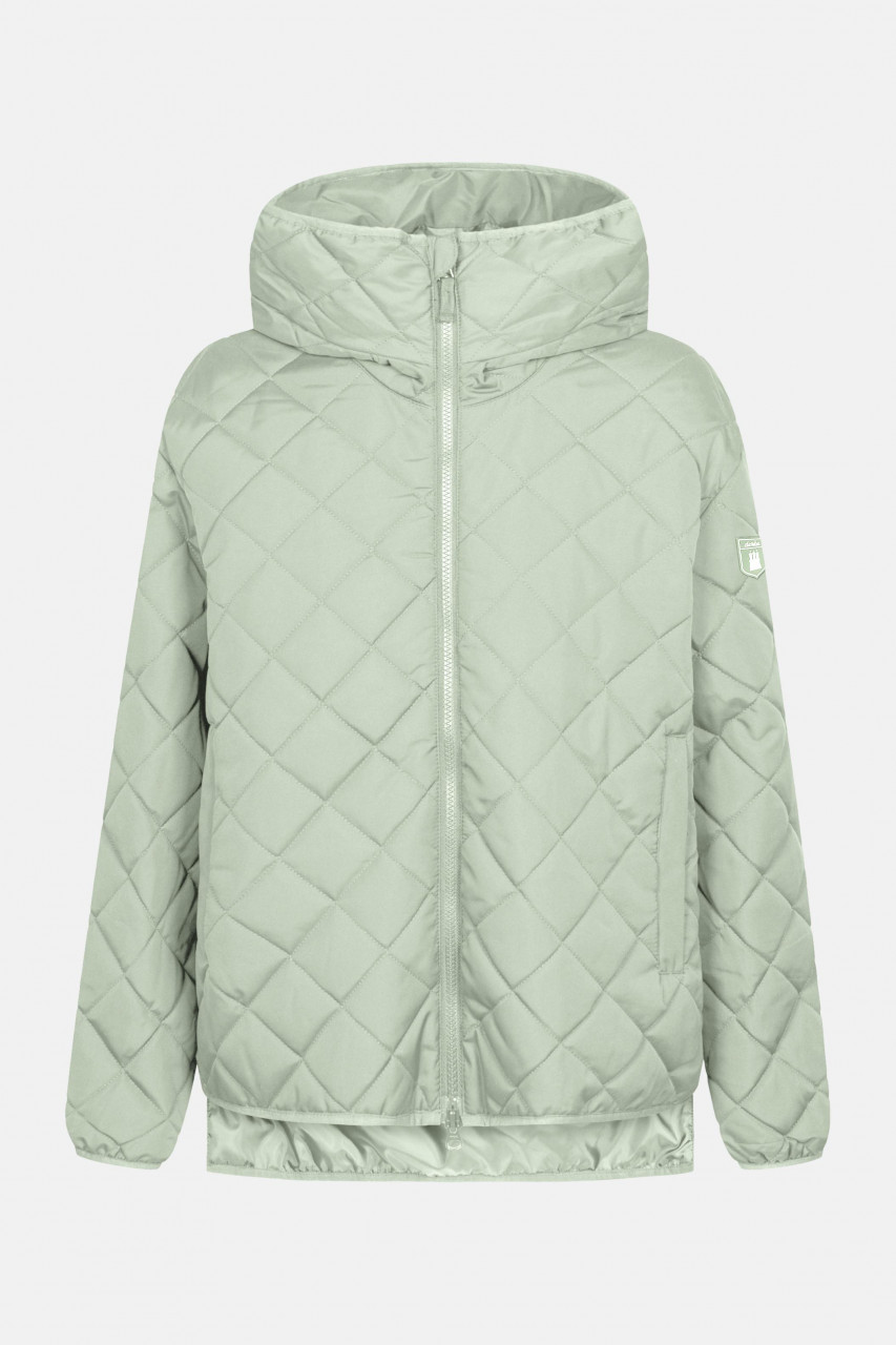 Derbe Quiltby Short Damen Jacke Hell Grün Laurel Green Nachhaltig