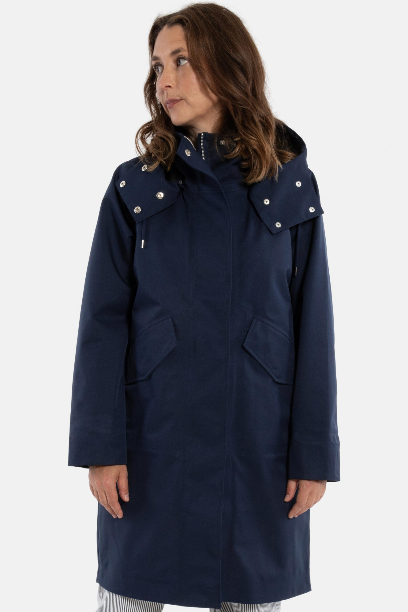 Danefae Regenjacke Danewest Wind Damen Navy Blau Parka