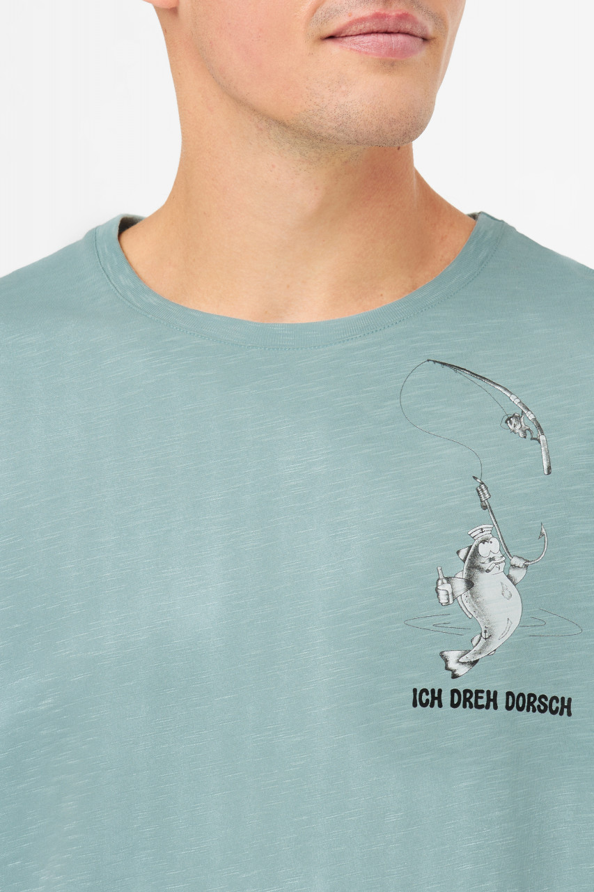 Derbe T-Shirt Dorsch Herren Hellblau Türkis