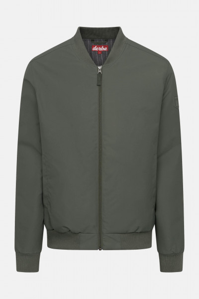 Derbe Übergangsjacke Blousholm Pinstripe Herren Oliv Grün