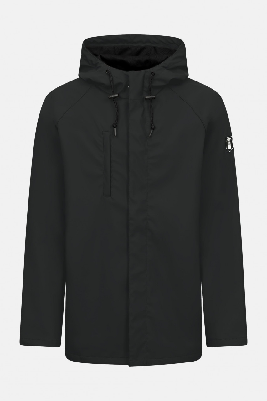Regenjacke Passby Plain Schwarz für Herren von derbe