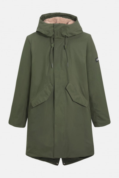 Aigle Winterjacke Herren Oliv Grün Parka 2-lagig
