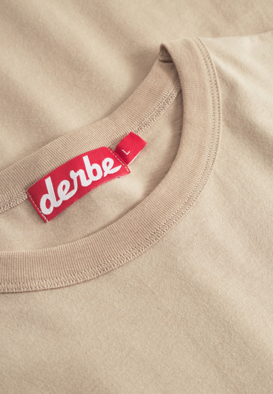 Derbe T-Shirt Flunder Herren Beige GOTS Organic