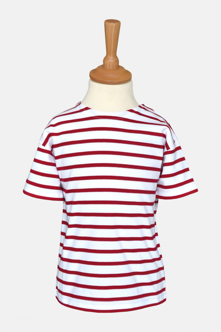 Streifenshirt Rot für Kinder von modAS
