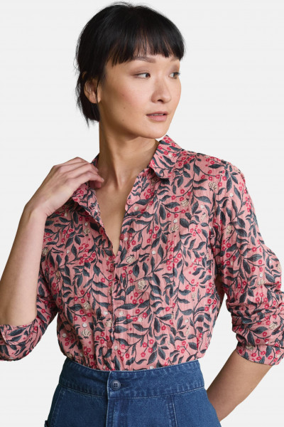 Seasalt Cornwall Larissa Damen Bluse Rosa Blumen Seasalt Cornwall Larissa Damen Bluse Rosa Blumen