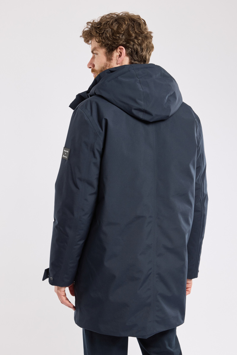 Armor Lux Parka Collab Herren Winterjacke Dunkelblau Marine