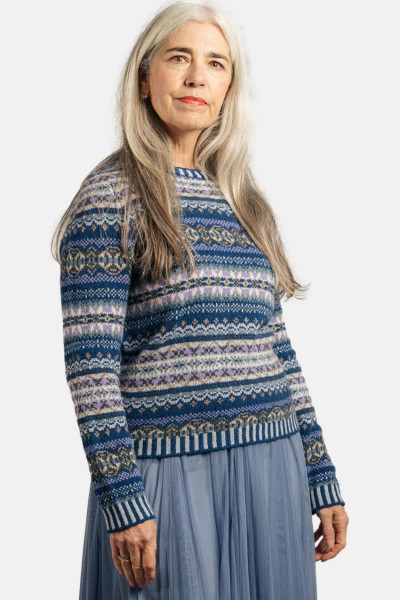 ERIBÉ Pullover Kinross Damen Blau Fairisle