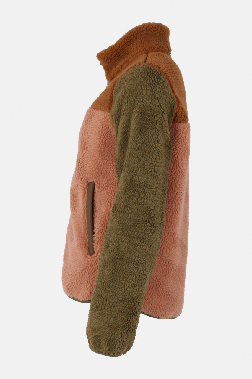 Danefae Fleecejacke Danebirk Damen Beige Braun Oliv Grün Teddy