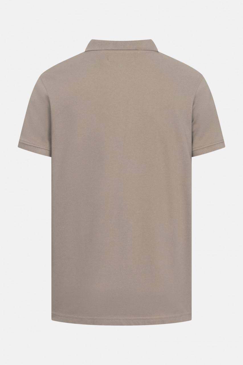 Derbe Polo Shirt Basic Kippes Herren Beige GOTS Organic