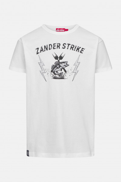 Derbe T-Shirt Zander Strike Herren Weiß GOTS Organic Derbe T-Shirt Zander Strike Herren Weiß GOTS Organic