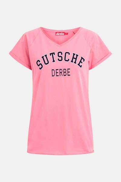 kk Derbe Sutsche Damen T-Shirt Bubblegum Pink Derbe Sutsche Damen T-Shirt Bubblegum Pink