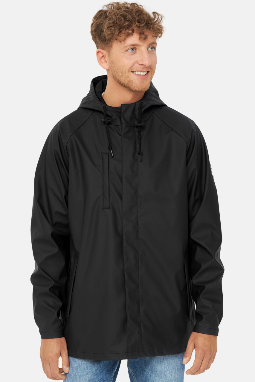 Derbe Regenjacke Passby Plain Herren Jet Black Schwarz