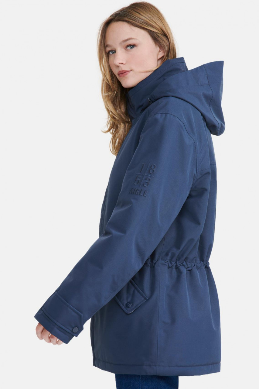 Aigle Regenjacke Copeland Gefüttert Dunkelblau Parka