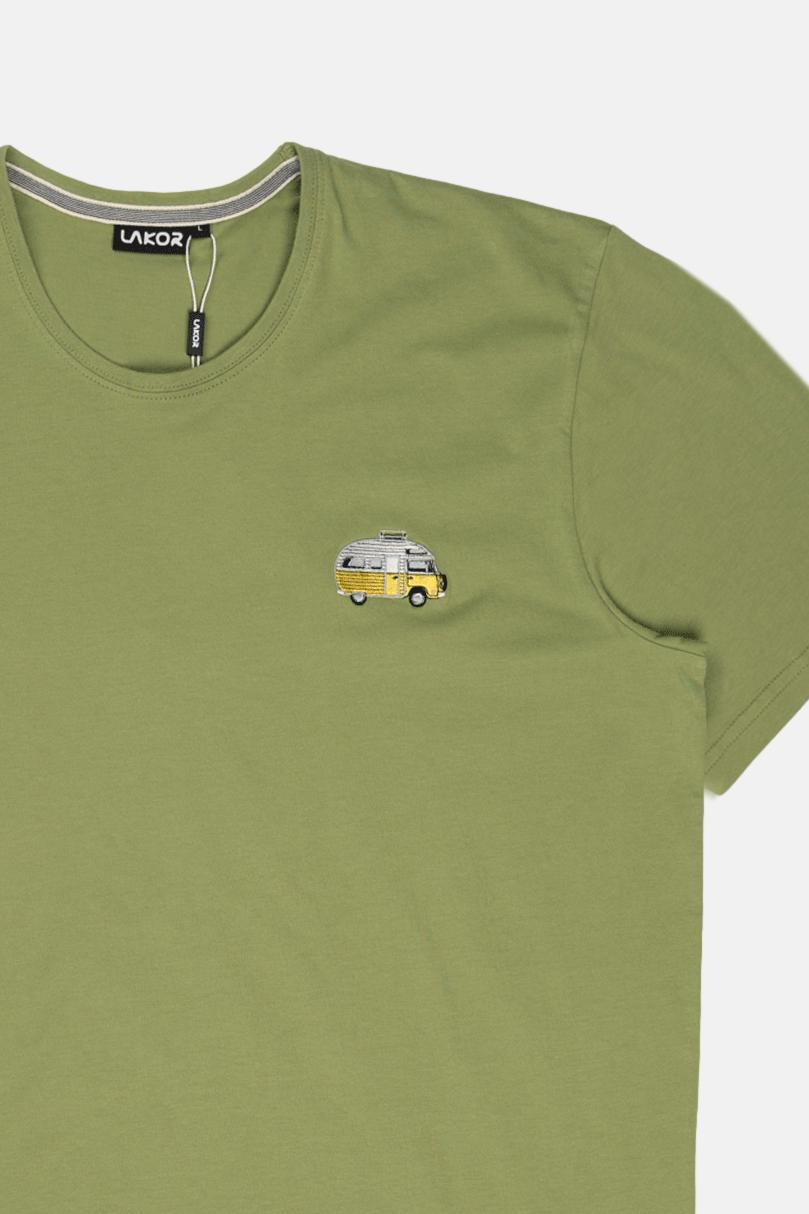 LAKOR T-Shirt Mini Sun Camper Herren Grün Wohnmobil