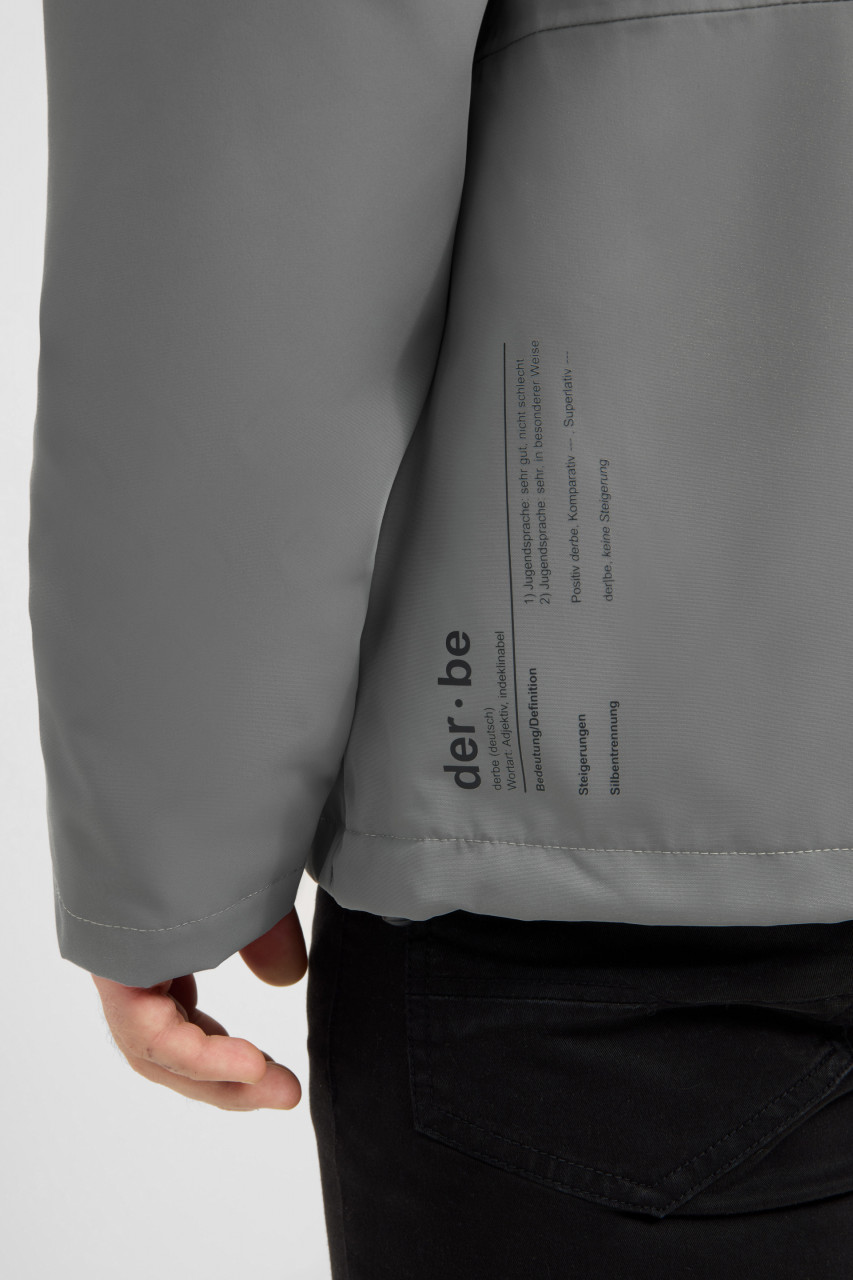 Derbe Übergangsjacke Deutby Herren Grau Wasserdicht