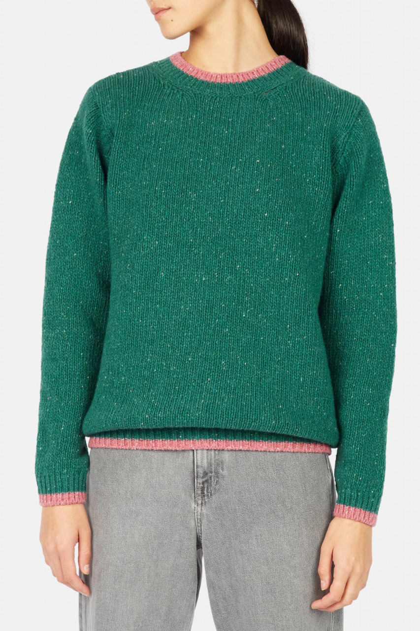 IrelandsEye Pullover Slaney Damen Grün Rosa