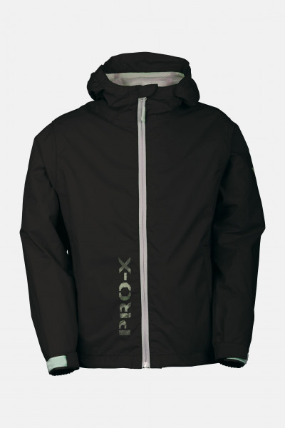 Kinder-Regenjacke Flashy Schwarz Pro-X