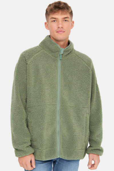 Derbe Fleecejacke Kuschelby Herren Grün