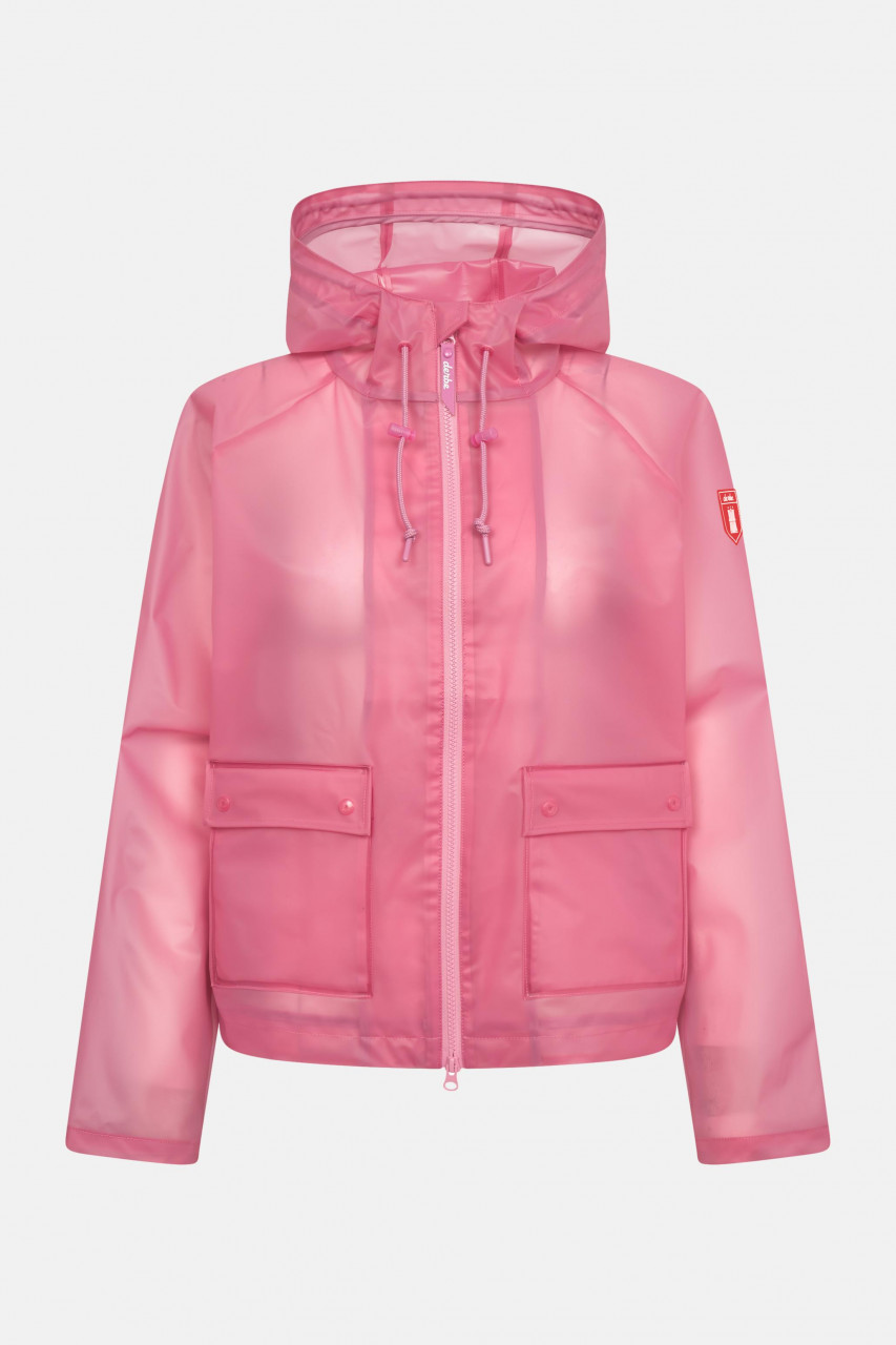 Derbe Regenjacke Peutby Ghost Damen Rosa Transparent