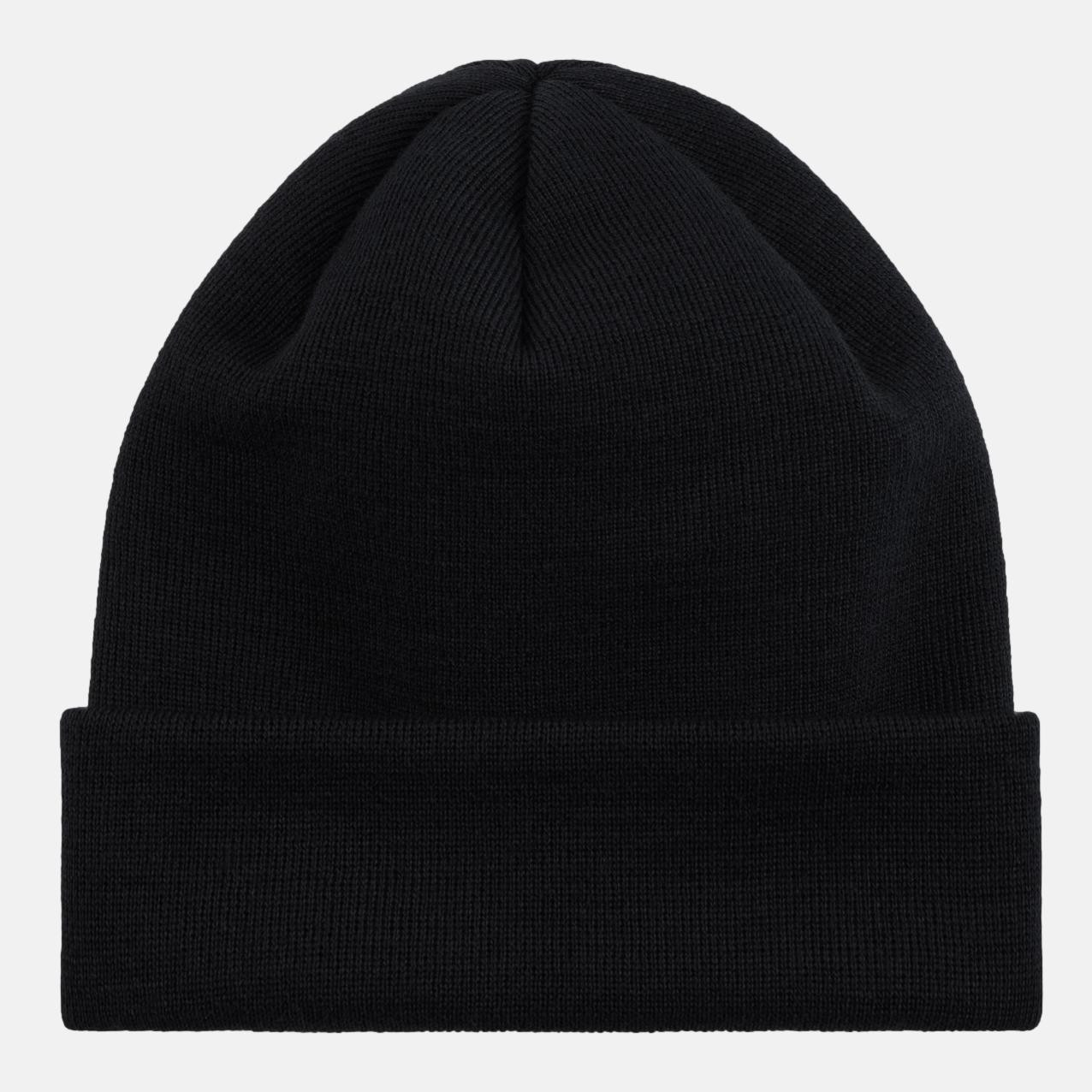 Strickmütze Feinstrick Baumwolle Schwarz für Unisex von Hanseheld
