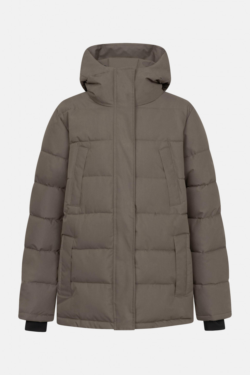 Derbe Winterjacke Sonholm Damen Braun Steppjacke Warm Gefüttert Skijacke