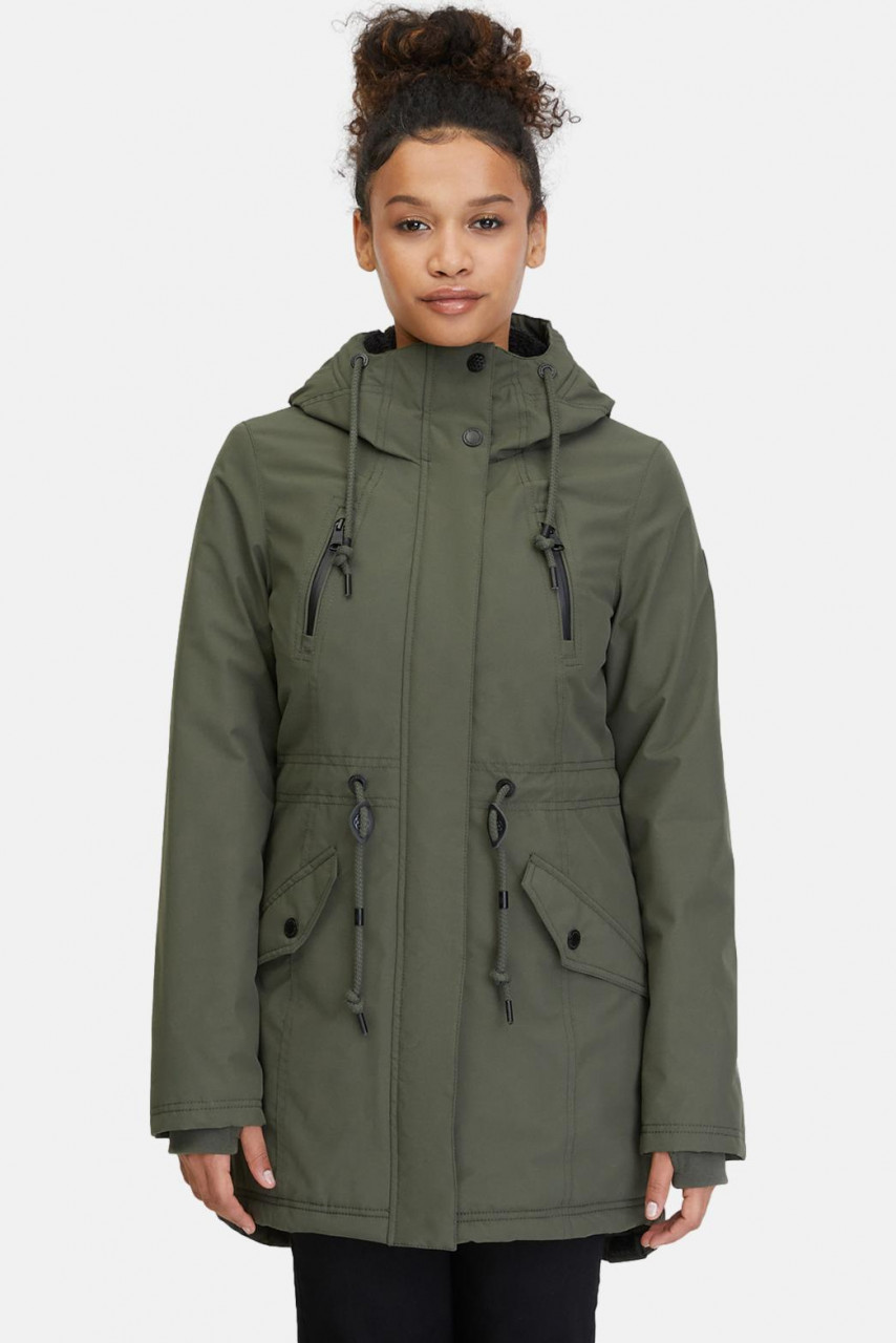 Ragwear Wintermantel Elsien Damen Oliv Grün Parka