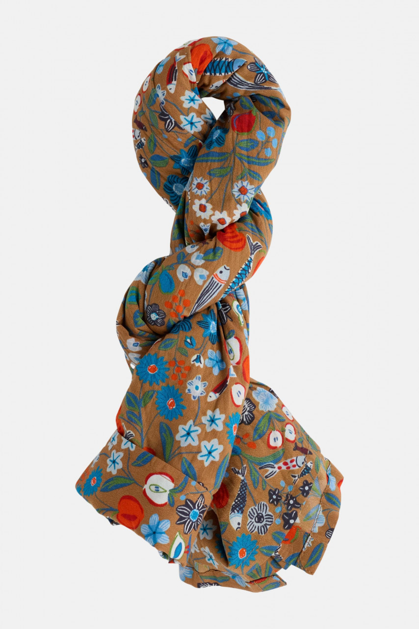 Seasalt Bluse Larissa Damen Braun Rot Blau Still Life Floral