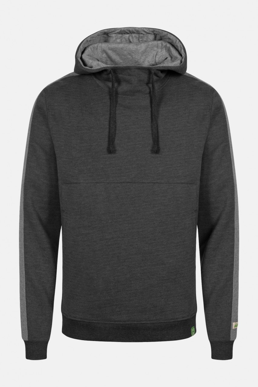 Derbe Daem Herren Kapuzen Pullover Grau Nachhaltig Gots Organic Hoodie