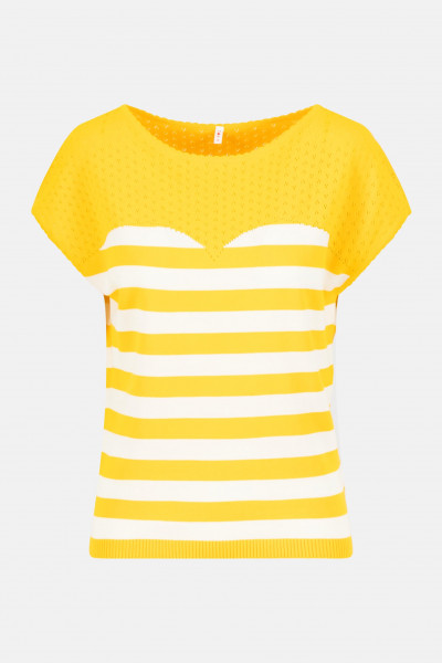 Blutsgeschwister New Wave Pinup Damen Pullover Shirt Sunlight Ray Gelb Baumwolle Nachhaltig