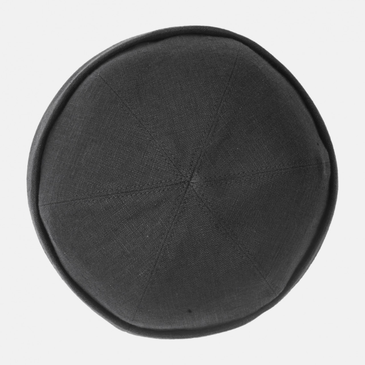 Hanseheld Docker Cap Leinen Schwarz Kurz Flach Segler Sailor Cap