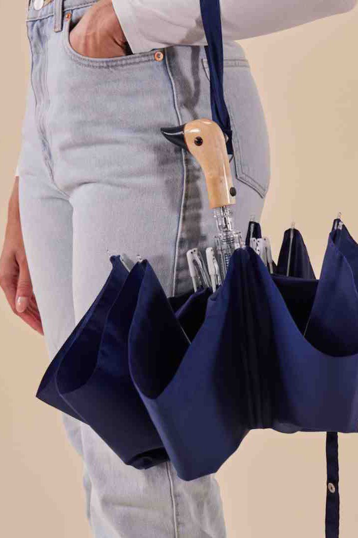 Original Duckhead Regenschirm Marine Blau