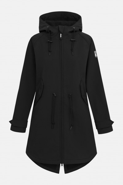 Softshelljacke Island Friese Schwarz für Damen von derbe